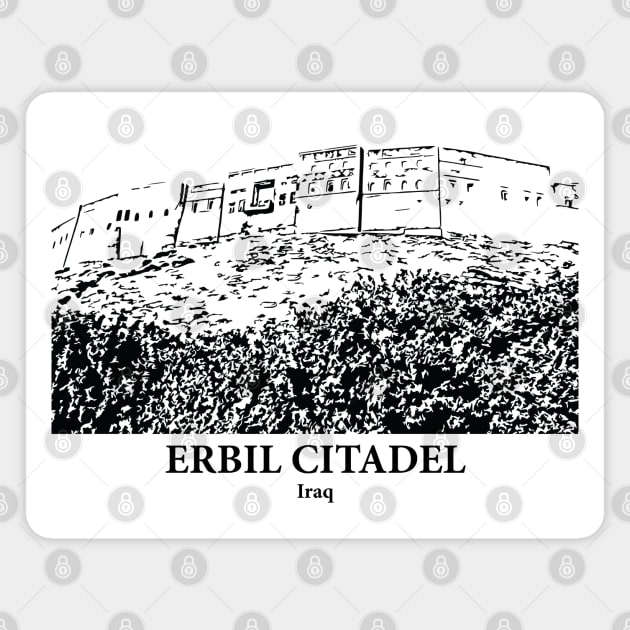 Erbil Citadel - Iraq Magnet by Lakeric